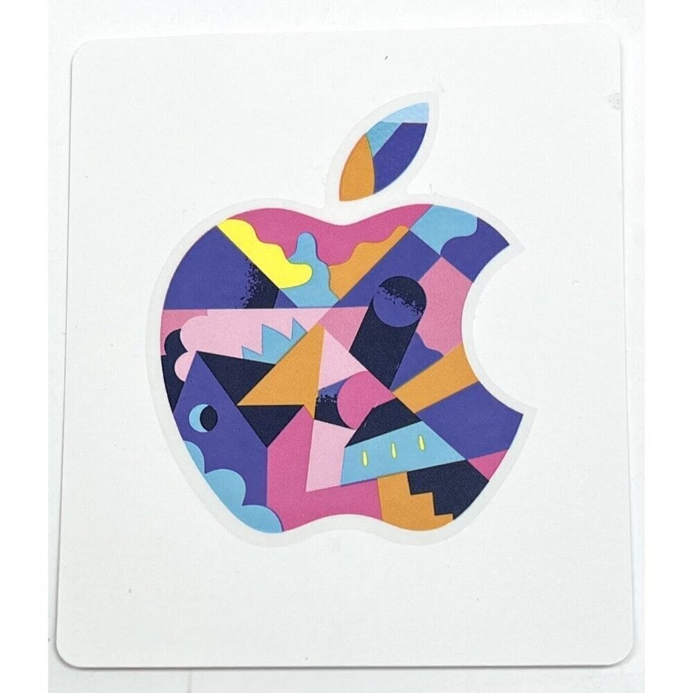2.75" Multi-Color Geometric Genuine Apple Macintosh Computer STICKER Decal NEW
